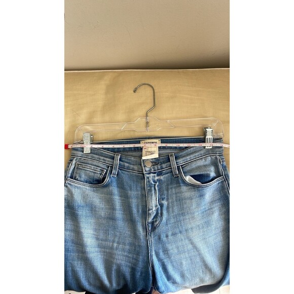 LAgence  Distressed high rise cropped skinny Fray Bottom Denim Jeans  Size 25 - Picture 5 of 9